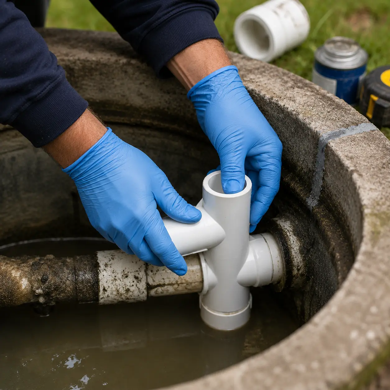 Septic system repair near Leamington