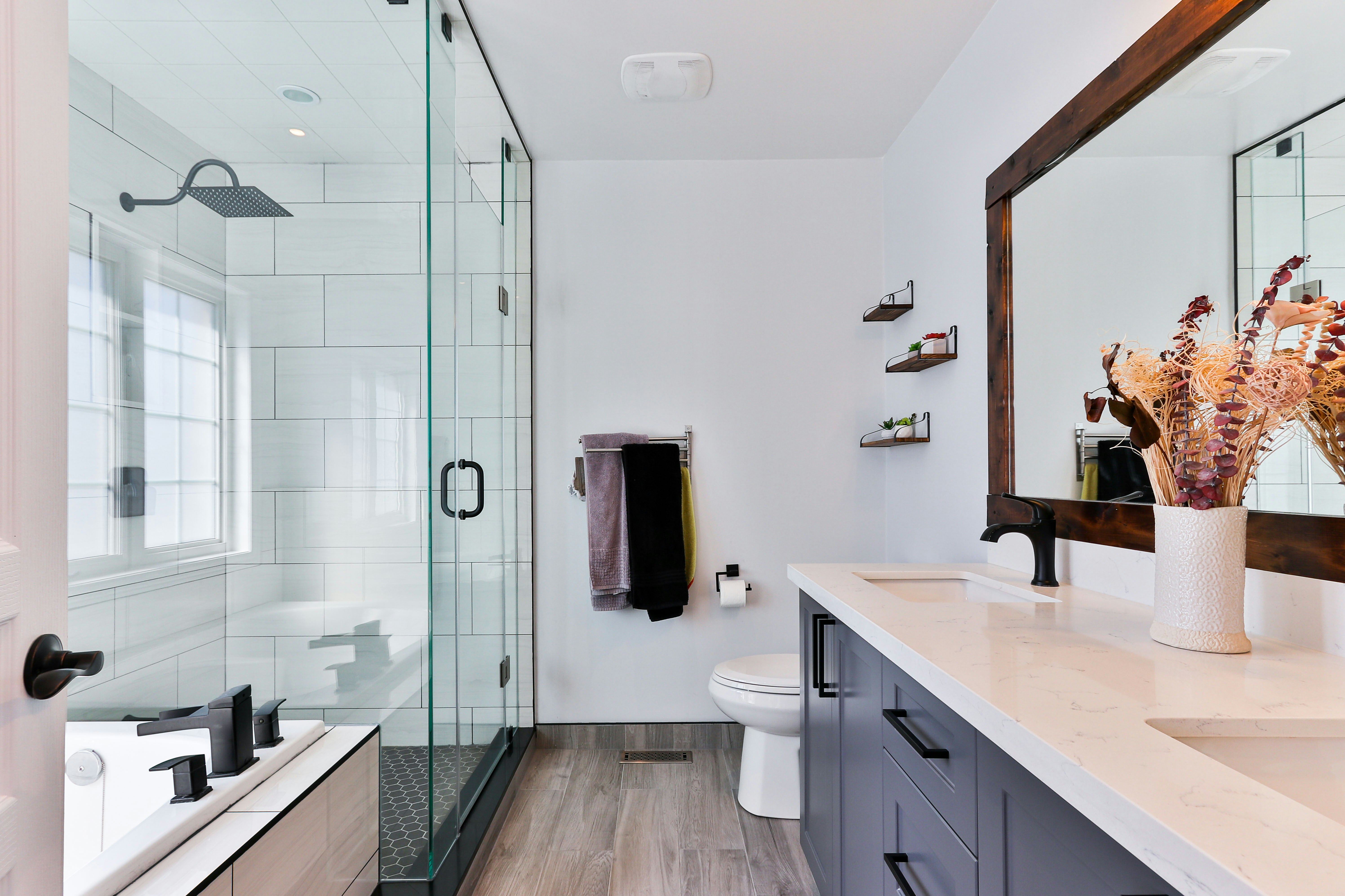 Bathroom drain cleaning